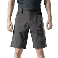 Penski muški multi-džepni šortri za brze sušenje na četverostranim pješačkim hlačama kratke hlače za