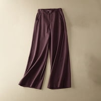Ženske hlače Ležerni trendi džep elastični prozračni pantalone Loose gaćice