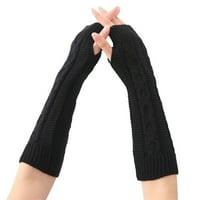 Miyuaadkai rukavice mittens zimski topli ženski dugi kabelski pletene akrilne rukavice ruke grijači