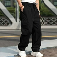 Strunđati muške čvrste boje na otvorenom džepom Radne pantalone hlače za muškarce
