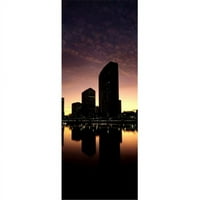 Panoramske slike PPI131112L Zgrade na rivi jezero Merritt Oakland Alameda County California USA Poster
