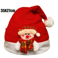 Hanas Soft i udoban šešir Božićni crtani rogovi Santa Claus Snjegovinski šešir Sretan božićni dekor