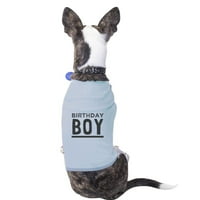 Rođendanska dječak Plava mala majica pamuka Pamunski jedinstveni pokloni za pse