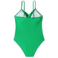 Tržni upravljački kupaći kostimi za žene Jedan ruched kupaći kostim zamotavanje dubokog V Clower Cvjetni