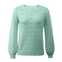 Dukseri pulover za žene djevojke pulover džempere Ljetna zimska krpa zelena m