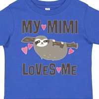 Inktastic moj mimi voli me sloth poklon toddler djevojka djevojka majica