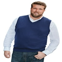 Kingsize muški veliki i visoki lagani džemper s V-izrezom