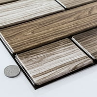 3D zidne ploče Ogulje i palice pozadine za imitaciju ostava na ploči za drvo za dnevni boravak za dnevni