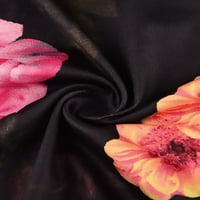Leuncero Hawaiian Cvjetni naborani mini haljina za žene Ljeto Maxie haljine Ležerne prilike za odmor