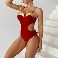 Puawkoer dame Ljeto u boji modnog žigovanja visokog struka ženski kupaći kostim bikini svile bikini