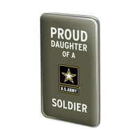 S. Army ponosna kćerka vojnika metalnog pravokutnika revel kašika za pin vezanje