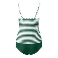 B91XZ kupaći kostim Žene Tankeni ženski Split Sling Striped tiskani bikini Knottirani modni kupaći kostimi