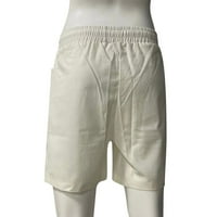 Frehsky kratke hlače za žene, povremene labave kratke hlače Elastični struk Ljetni džepovi čvrste posteljine