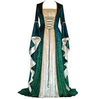 Ležerna haljina za žene vintage keltske podne duljine renesansne gotičke haljine s