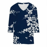 HVYesh ženski rukav je ljetni casual grafički grafički vrat T majice Comfy Classic Tee bluze za nošenje
