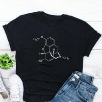 Ljetne bluze za žene Photoshoot majica Hemijski smiješni elementi Molekularna majica Top ured tuničke