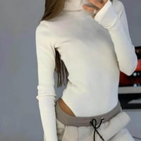 Homodles donje rublje za žene - jedna tanka fit seksi spavaća odjeća Bodysuit bijeli XL