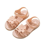 Penkiiy Toddler Cipele PVC tkanje Cvijeće Neklizajuće cipele Soft Kid šuplje sandale Kućni papuče za