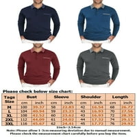 Avamo Muške redovne fit golf polo majice na dugim rukavima Ležerne prilike pulover Tee T-majice Tuničke