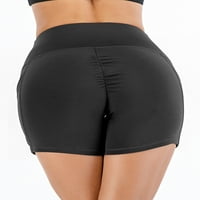 YouLoveit Women Hotsa Hots Butt Lipting Yoga kratke hlače High Squik Tummy Control Yoga gamaše Jednobojna