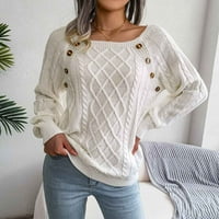 Popularna ženska odjeća ženske kornjače za prevelike džempere Batwing pulover s dugim rukavima, labav