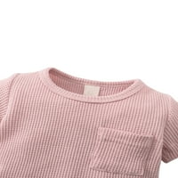 Mialeoley Baby COLL Color Set odjeće, majica sa džepom + kratke hlače