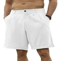 Muška vježba Atletska kratke hlače Čvrsta boja labave plaže Jogger Hlače sa džepovima za ljetnu odjeću