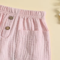 TODDLER CASTEL HOTCES Čvrste boje kratke hlače sa džepovima za dječake Djevojke Ljetna odjeća