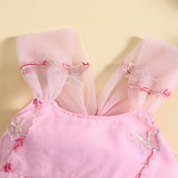 Calsunbaby Newborn Baby Girls ljetni vez leptir butterfly tulle roman haljina za odjeću za mališana