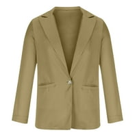 Ženski vrhovi, jakne i kaput, ženske dame, čvrste okretne jakne na dugi rukav kaput s dugim rukavima