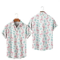 Havajski flamingo casual uzorak Muški majica Novost slatka odjeća za ženu