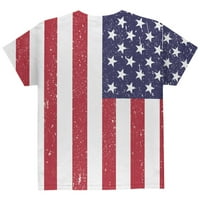 4. jula Američka zastava u skrsnutu po cijelom omladinskom majicom Multi YSM
