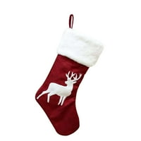 YCOLEW Božićna čarapa poklon torba za kolačiće ukrašavanje crtanih čarapa Candy ukrasi viseći dekor