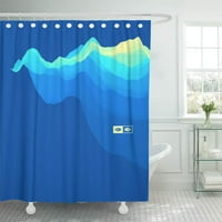 Billboard val apstraktno dinamički efekt Futuristička tehnologija Zahtjev za apstrakciju kupaonica DECOR