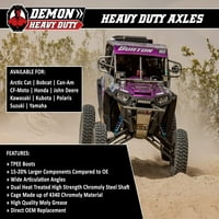 Demon Xtreme Teška osovina za Honda Modeli Paxl-4045XHD-4