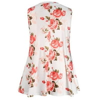 Honeeladyy prodaja Online Plus Size vrhovi rezervoara za žene Ljeto majice bez rukava V izrez Tunike