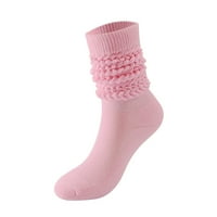 Bicoasu čarape Ženske čvrste boje zadebljane labave labave čarape modne dugoročne čarape