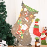 Leke Božićni čarapa čarapa kamin Xmas Tree Ukrasi ukrasa za dom