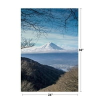 Laminirana zima Fuji Honshu Island Japan Photo Fotografija Poster Dry Erase Znak 24x36