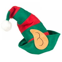 Božićni vileski šeširi Crveni i zeleni klovtovi HATS božićni ukrasi za božićne elf kostimi