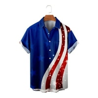 Košulje Neovisnost Dan Sretne ležerne majice za muškarce Vintage Fashic Classic Ugodni dečko božićne