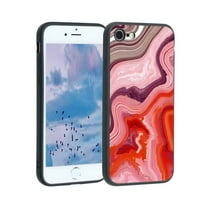 Pink-mramorna futrola za iPhone se za žene muškarci Pokloni, mekani silikonski stil otporan na udarce