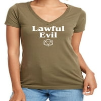Zakonska zla ženska majica V-izrez