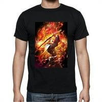 Čista pamučna majica Anime Demon Slayer Ispis kratkih rukava, majica pokloni za muškarce, plus veličina