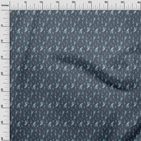 Onuone pamučni dres teal plave tkanine morsko prekrivanje potrepštine ispisa šivaće tkanine sa dvorištem