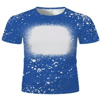 Glookwis muns blok bluza labavi fit t majica modna okrugla ovratnik majica Crew Crt Cret Streetwear