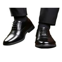 Woobling muške kožne cipele Business Oxfords Formalne obuće za obuću Radni stanovi bez klizanja čipkasta