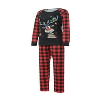 Liacowi Božićna porodica koja odgovara pidžami set za odrasle dječje dijete ispisane vrhove + plaćene