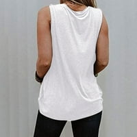 Stamzod vježbanje za žene Ljetna casual bluza bez rukava Crewneck vrhovi majica prsluk za žene