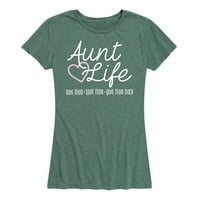 Instant poruka - tetka život - grafička majica kratkih rukava kratkih rukava